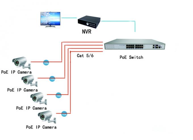 100M di ottimo rendimento telefono del IP di Access del commutatore di Ethernet diretto industriale di 16 porti