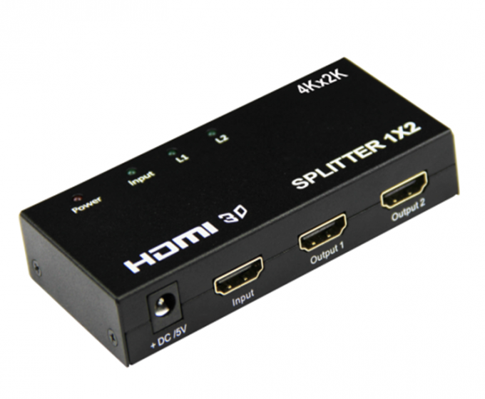 il separatore di 4K 1.4b 1 HD HDMI ha introdotto 2 il video prodotto di sostegno 3D di modo di 5V 1A 2