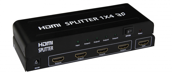 4K separatore 1 di HDMI di 1.4b 1 x 4 nella video certificazione fuori sostenente del CE 4 3D