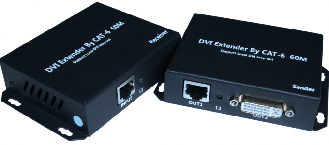 il ripetitore del riempitivo 3G di 60M DVI sopra il singolo gatto 5E/6 HDMI locali avvolge fuori