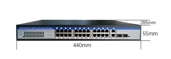 porto 4 di CA 110V-240V 24 del commutatore 10/100Mbps di Ethernet di 450W PoE per la macchina fotografica del IP