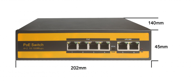 2 CA industriale 110V-240V di fibra ottica del commutatore di rete della fibra 10/100M del porto 100M