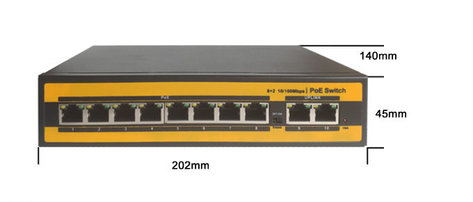 100M rete del commutatore di Ethernet di PoE di 8 porti per il sistema senza fili della macchina fotografica del IP AP/CCTV