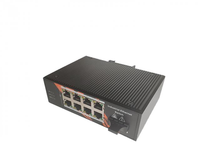 L'industriale a fibra ottica 8*10/100 Mbps RJ45 del commutatore di Ethernet di PoE di impresa Ports