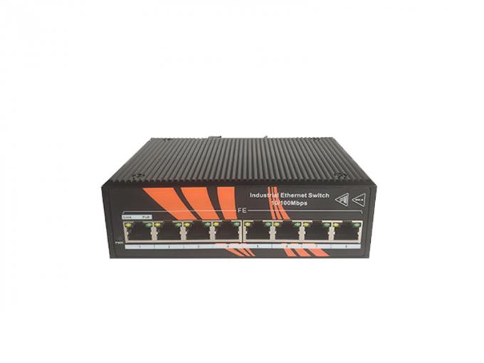 Il commutatore non gestito IP40 di Ethernet di PoE di 8 porti protegge il grado senza ventola di raffreddamento