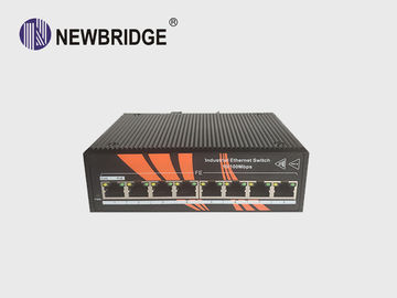 8 Port Unmanaged PoE Ethernet Switch IP40 Protect Grade Without Cooling Fan
